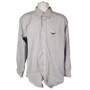 Relentless By Wrangler Men's LT Button Down‎ Shirt Long Sleeves MTB220M